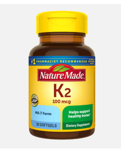 Nature Made Vitamin K2 100 Mcg 30 Softgels Bone Health Support - supplemynts.com