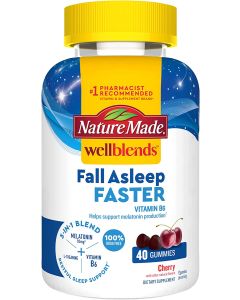 Nature Made Wellblends Fall Asleep Faster Cherry Flavored 40 Gummies - supplemynts.com