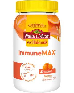 Nature Made Wellblends ImmuneMAX 42 Tangerine Flavor Gummies - supplemynts.com