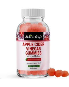 Nature's Craft Apple Cider Vinegar 60 Gummies Digestive Health Support - supplemynts.com