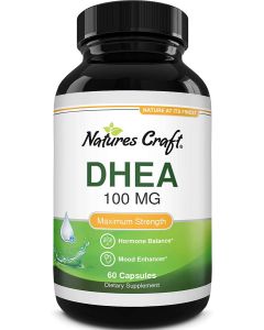Nature's Craft Dhea 100mg Max Strength Supplement 60 Caps