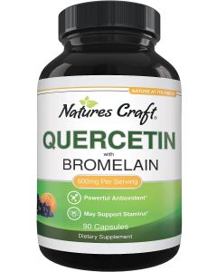 Nature's Craft Quercetin Bromelain 90 Caps Supplement