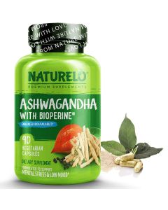 Naturelo Ashwagandha Organic Root Powder Natural Supplement Bioperine - supplemynts.com