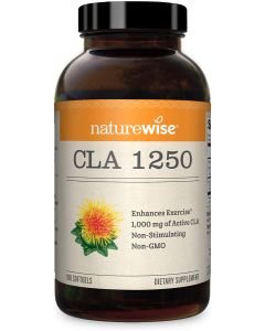 NatureWise CLA 1250 Natural Exercise Enhancement Supplement 90 Softgel - supplemynts.com