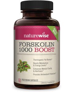 NatureWise Forskolin 1000 Boost Fat Burner Supplement 60 Caps - supplemynts.com