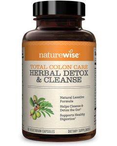 NatureWise Herbal Detox Cleanse Total Colon Care Supplement 60 Caps - supplemynts.com
