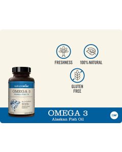 NatureWise Omega 3 Supplement Wild Alaskan Fish Oil 2000mg 60 Softgels