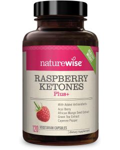 NatureWise Raspberry Ketones Plus 120 Caps Dietary Supplement