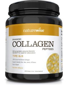 NatureWise Unflavored Enhanced Collagen Peptides Type I III Hydrolyzed - supplemynts.com