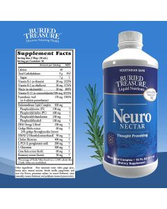 Neuro Nectar Brain Maximizer 16 Oz Focus Supplement Buried Treasure - supplemynts.com
