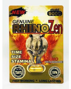 New Genuine Rhino Zen 9000 Gold Male Enhancement Pill - supplemynts.com
