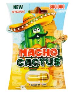 New Macho Cactus 300000 Male Sexual Enhancement Gold Pill - supplemynts.com