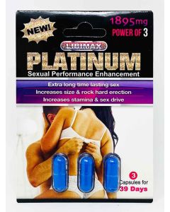 New Platinum 1895mg 39 Days Male Enhancement 3 Pills Pack - supplemynts.com