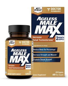 New Vitality 120 Capsules Ageless Male Max Total Testosterone Booster - supplemynts.com
