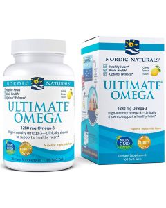 Nordic Naturals Ultimate Omega Lemon Flavor Fish Oil 60 Soft Gel Pill