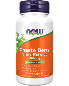NOW Chaste Berry Vitex Extract 300mg Women's Health 90 Veggie Caps