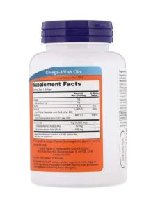 NOW Cod Liver Oil 1000mg Extra Strength Softgels