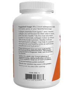NOW Collagen Peptides Powder 8 Oz Joint Bone Health Support