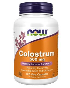 NOW Colostrum 500 mg Immune Function Support 120 Veggie Caps - supplemynts.com