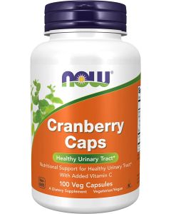 NOW Cranberry 100 Veggie Caps Healthy Urinary Tract Vitamin C - supplemynts.com