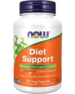 NOW Diet Support with ForsLean Thermogenic Formula 120 Veggie Caps