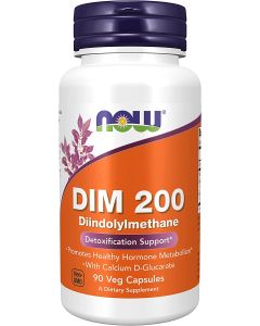 NOW DIM 200 Diindolylmethane Detoxification Support 90 Veggie Caps