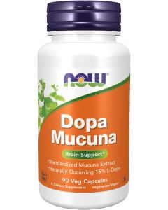 NOW Dopa Mucuna Brain Support Supplement 90 Veggie Caps