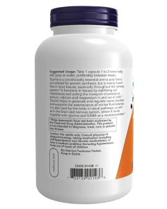 NOW Double Strength Taurine 1000mg Nervous System Health Veggie Caps