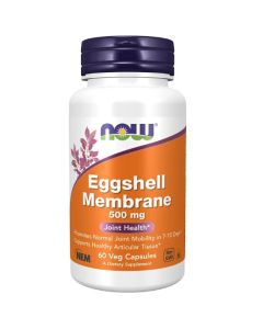NOW Eggshell Membrane 500mg 60 Veggie Caps Joint Health Support - supplemynts.com