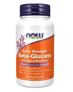 NOW Extra Strength Beta Glucans ImmunEnhancer 60 Veggie Caps - supplemynts.com