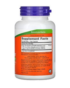NOW Extra Strength Thermo Green Tea 90 Veg Caps Supports Thermogenesis - supplemynts.com