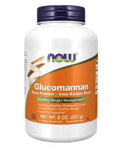NOW Glucomannan Pure Powder 8 Oz Weight Management Supplement - supplemynts.com
