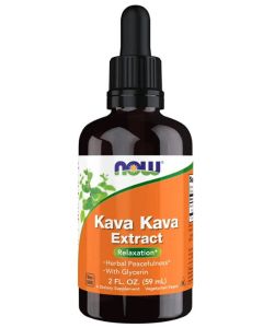 NOW Kava Kava Liquid Extract 2 Oz Relaxation Supplement