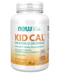 NOW Kid Cal Bone Development 100 Chewables Sugar Free