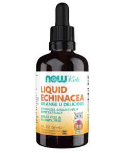 NOW Kids Liquid Echinacea 2 Fl Oz Orange Flavor Sugar Free