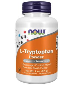 NOW L Tryptophan Powder 2 Oz Supports Relaxation