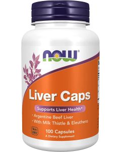 NOW Liver Caps Milk Thistle & Eleuthero 100 Caps - supplemynts.com