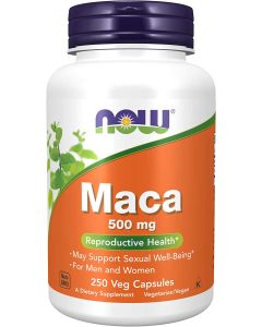 NOW Maca Reproductive Health 500mg Veggie Caps Non GMO
