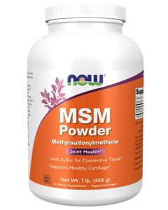 NOW MSM (Methylsulfonylmethane) Powder 1Lb Joint Support Supplement