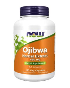 NOW Ojibwa Herbal Extract 450mg Herbal Supplement 180 Veggie Caps - supplemynts.com