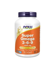 NOW Omega 3 6 9 1200mg 180 Softgels Cardiovascular Health