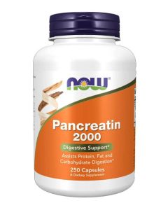 NOW Pancreatin 2000 Digestive Support Supplement - supplemynts.com