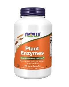 NOW Plant Enzymes 240 Veggie Caps Support Digestive