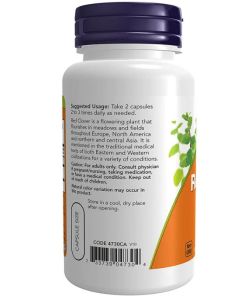 NOW Red Clover Herbal Supplement 375mg 100 Veggie Caps - supplemynts.com