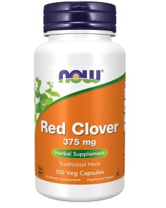 NOW Red Clover Herbal Supplement 375mg 100 Veggie Caps - supplemynts.com