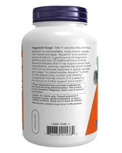 NOW Red Mineral Algae Vegetarian Calcium Joint Health 180 Veggie Caps - supplemynts.com