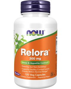 NOW Relora 300mg Stress & Appetite Control Supplement 120 Veggie Caps
