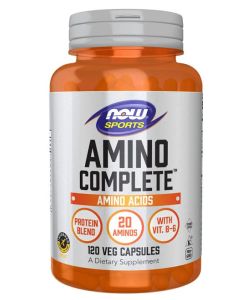 NOW Sports Amino Complete 20 Aminos Protein Blend 120 Veggie Caps - supplemynts.com