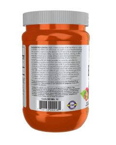 NOW Sports BCAA Blast Powder 600 G 100 mg Caffeine Recovery Supplement