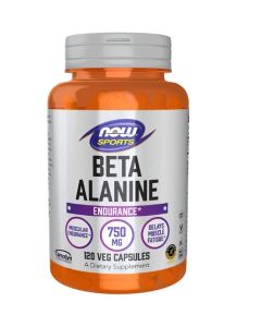 NOW Sports Beta Alanine 750 mg 120 Veggie Caps Endurance Support